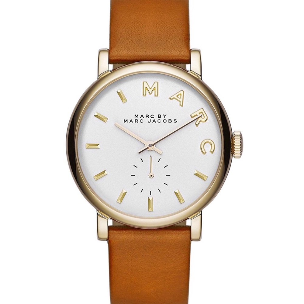 Marc Jacobs Brown Leather Strap Watch